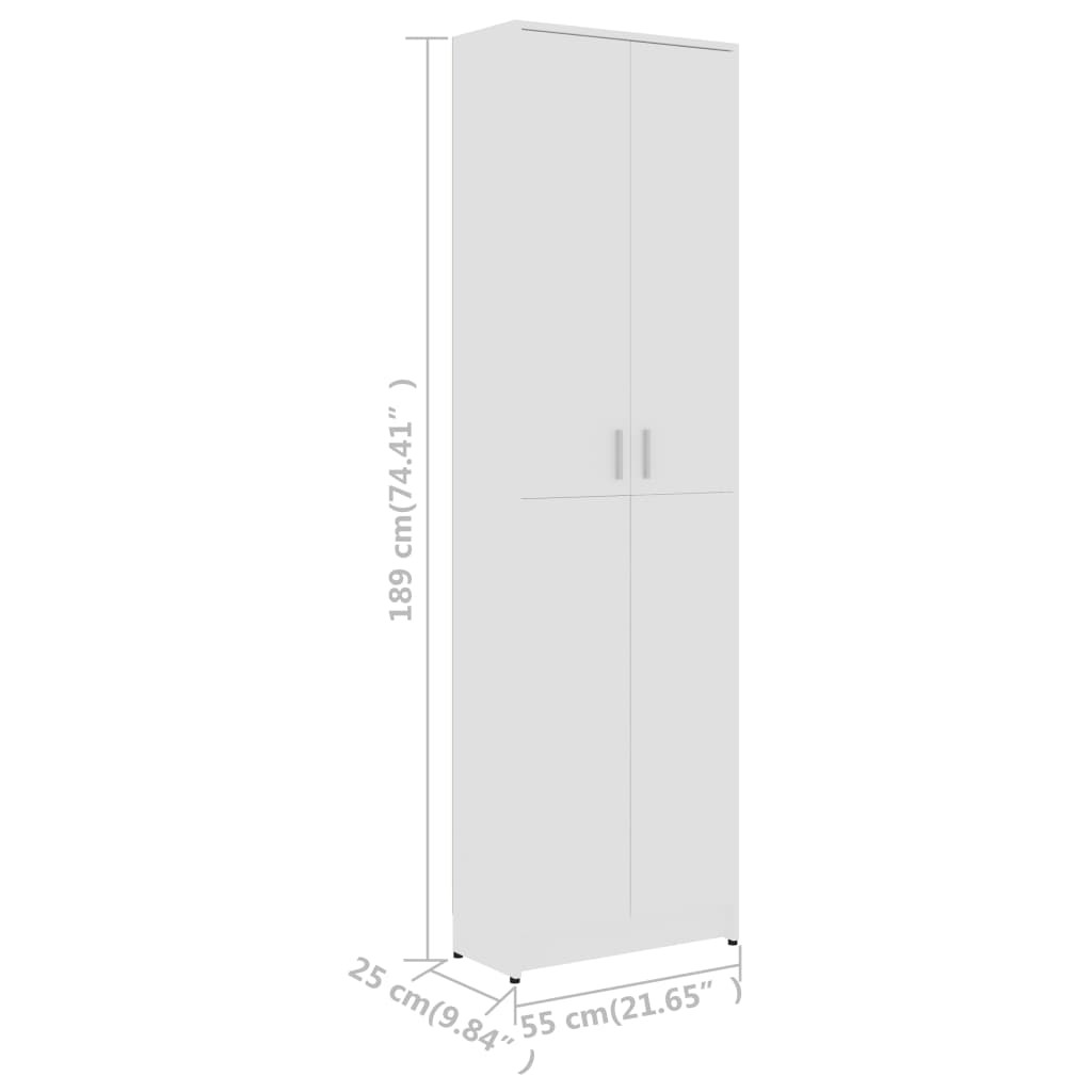 Hallway Wardrobe White 55x25x189 Cm Chipboard 14 Hallway Wardrobe White 55x25x189 cm Chipboard